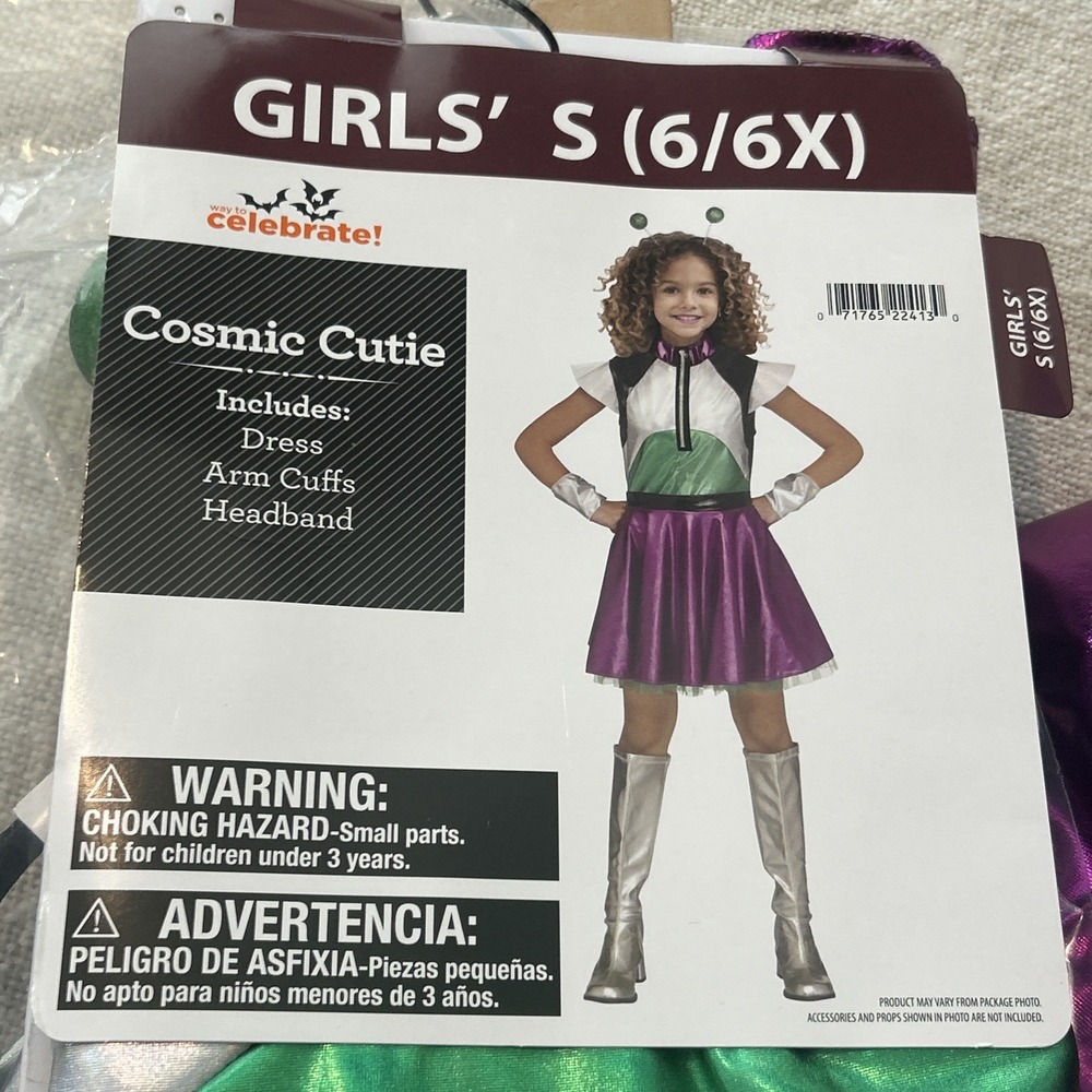 Girls Halloween Costume Cosmic Cutie Small 6  6 x Play Dress Up New